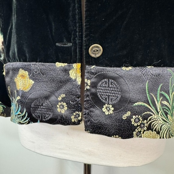 VTG White Stag Jacket Women S Velvet Velour Embroidered Cheetah‎ Animal - Picture 8 of 10